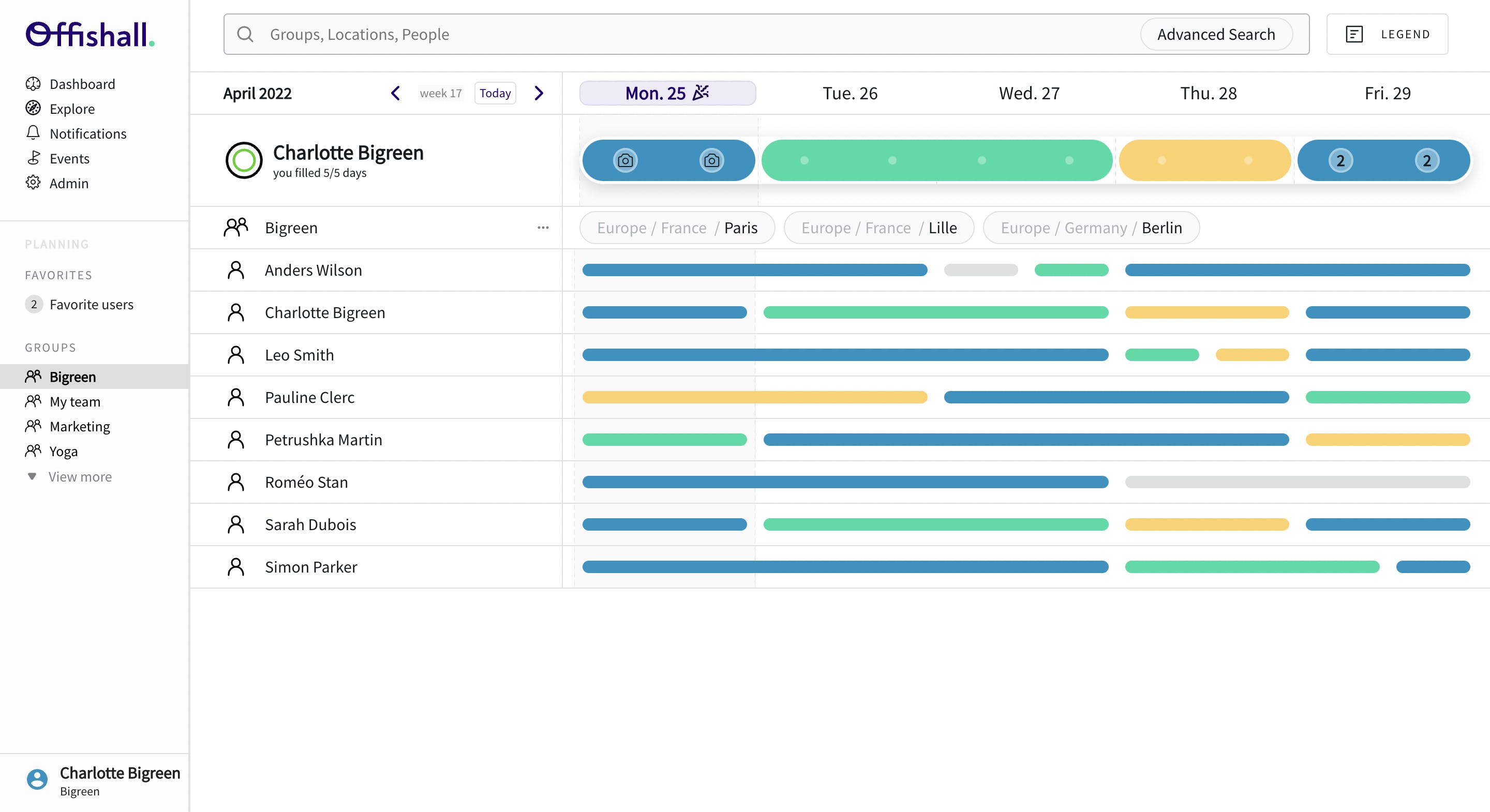 Offishall Planning Screenshot 1