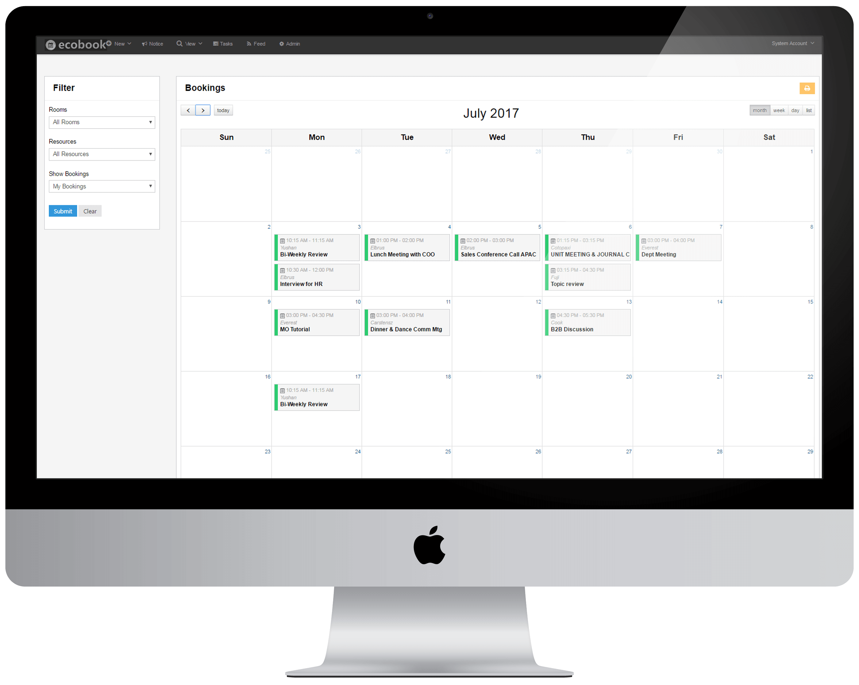 Facilities Booking Screenshot 1