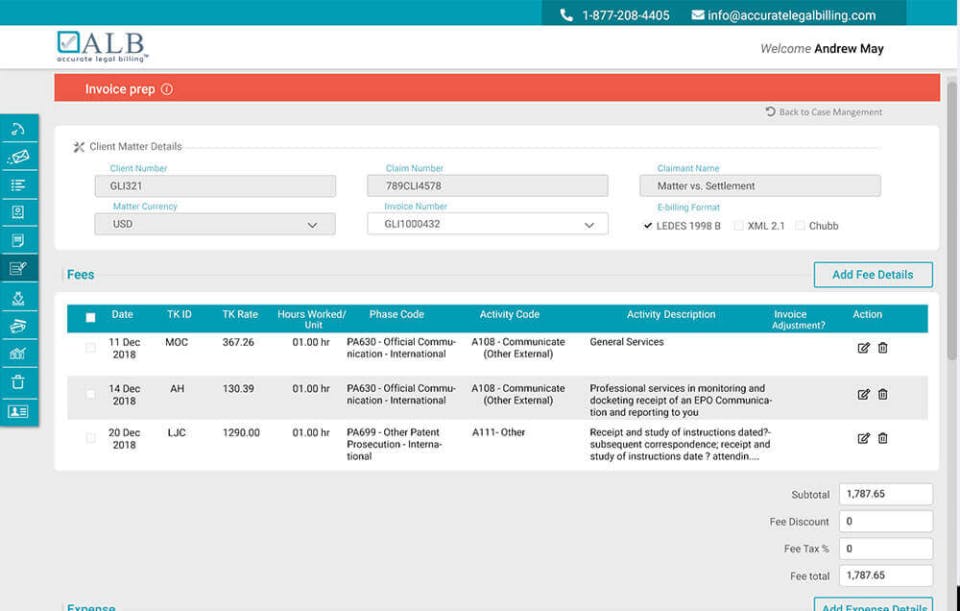 Accurate Legal Billing Screenshot 5