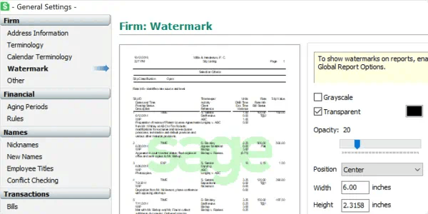 Sage Timeslips Screenshot 5