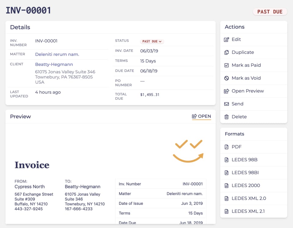 Easy Legal Billing Screenshot 3