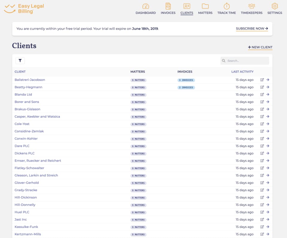 Easy Legal Billing Screenshot 4