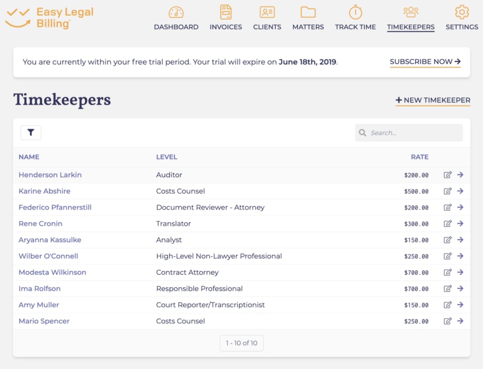 Easy Legal Billing Screenshot 5