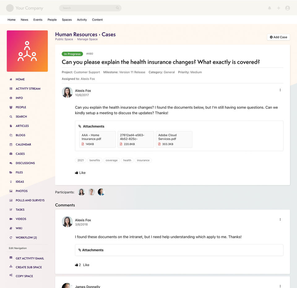 Axero Intranet Screenshot 3