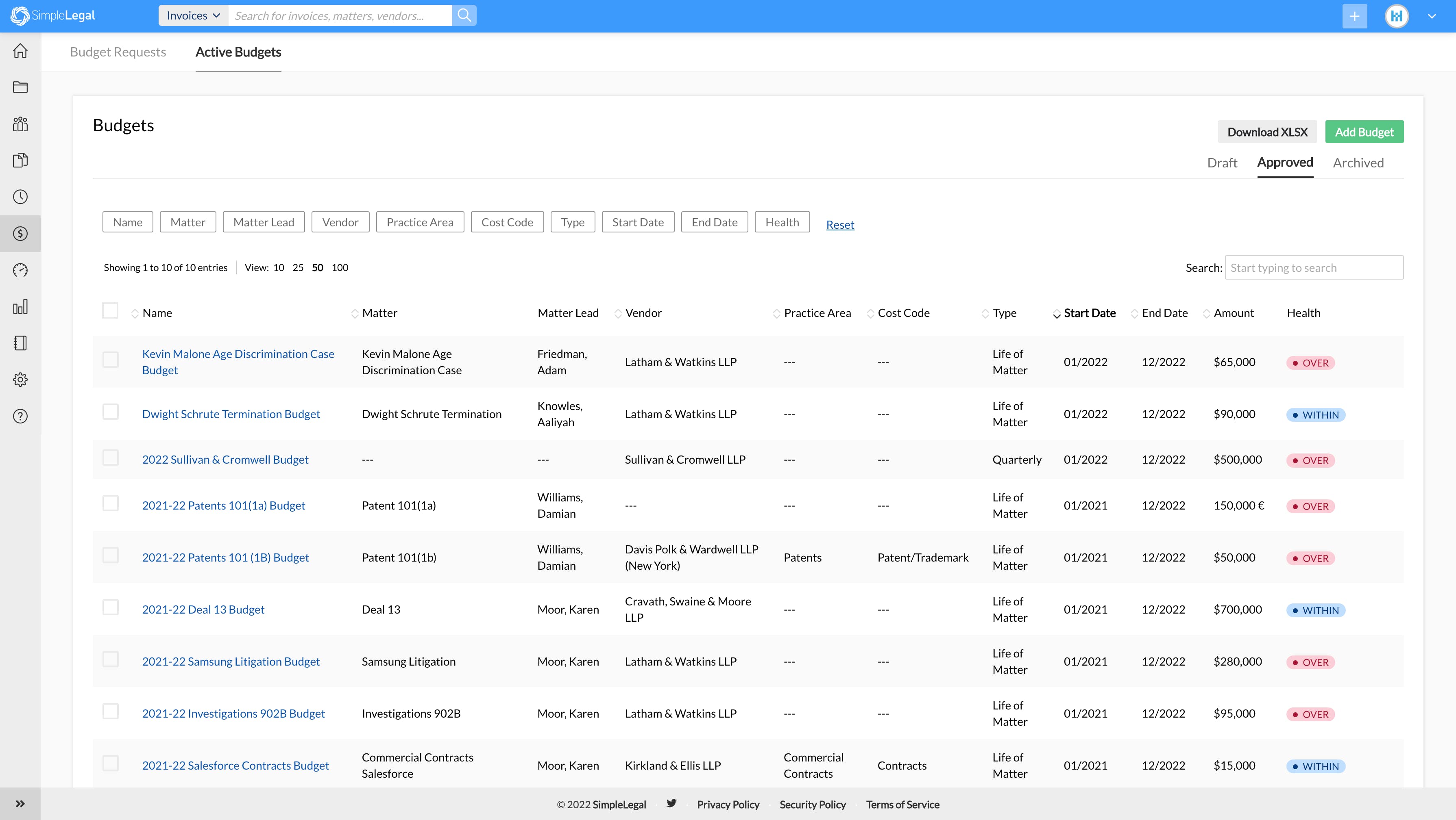 SimpleLegal Screenshot 5