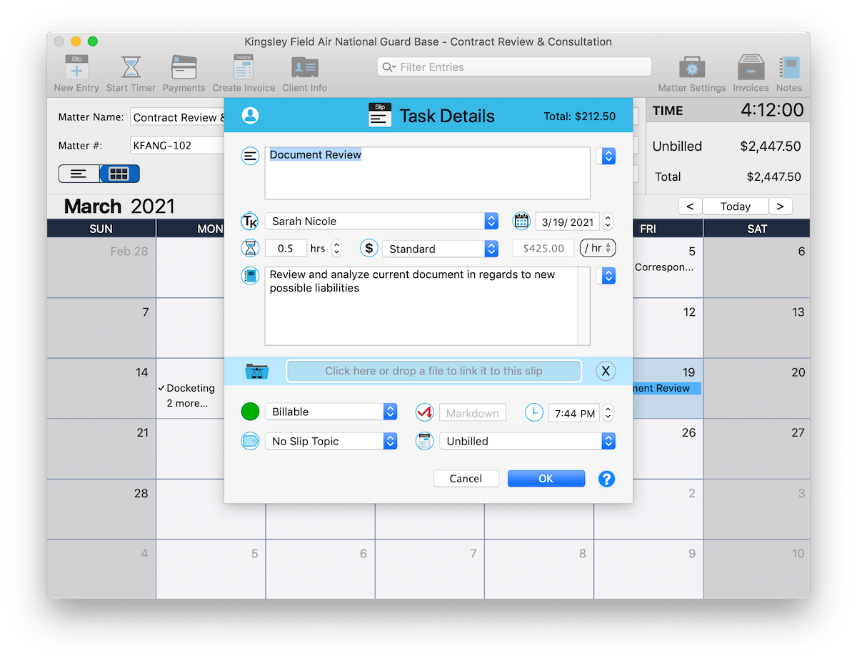 TimeNet Law Screenshot 2