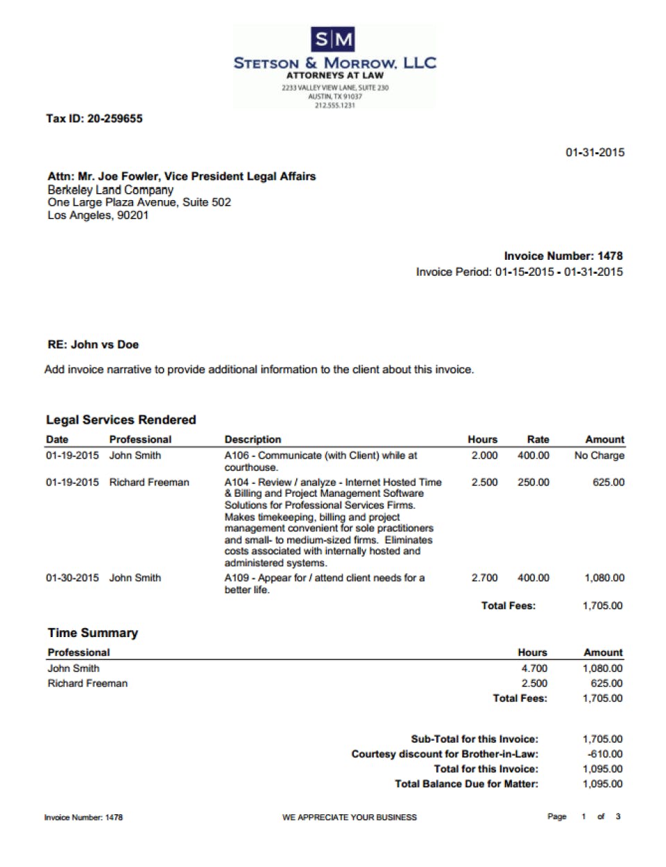 TimeSolv Legal Billing Screenshot 3