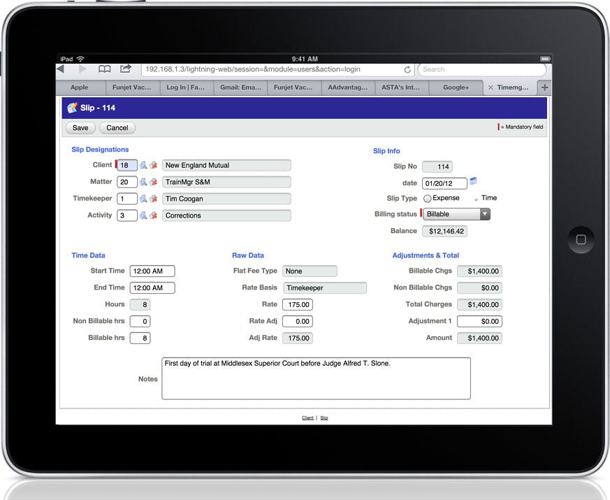 TimeManager Screenshot 2