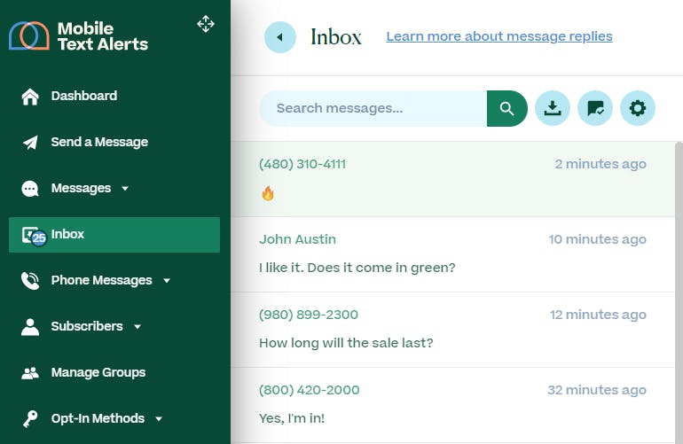 Mobile Text Alerts Screenshot 3