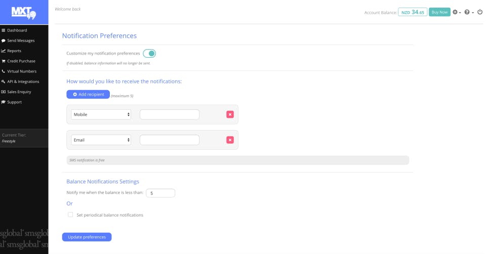 SMSGlobal Screenshot 4