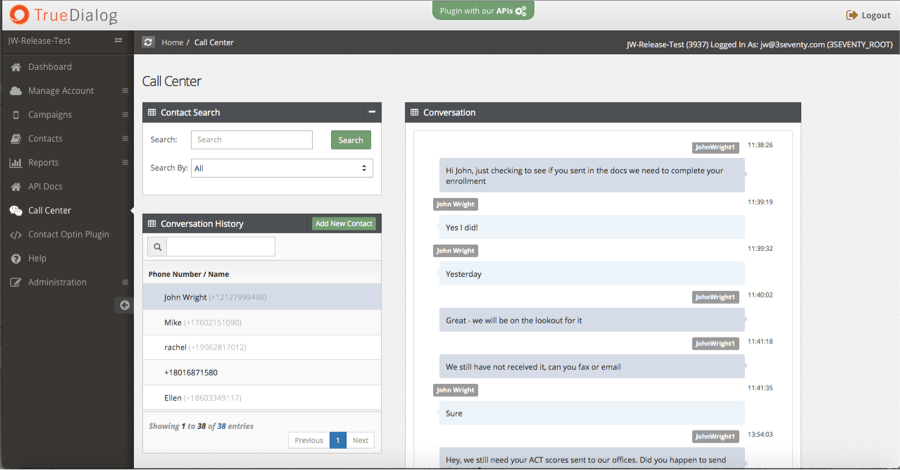 TrueDialog Screenshot 5
