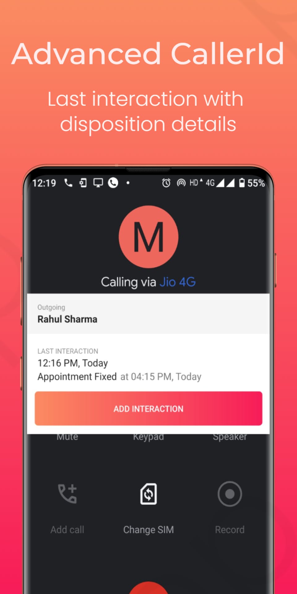 Call Management CRM Screenshot 2