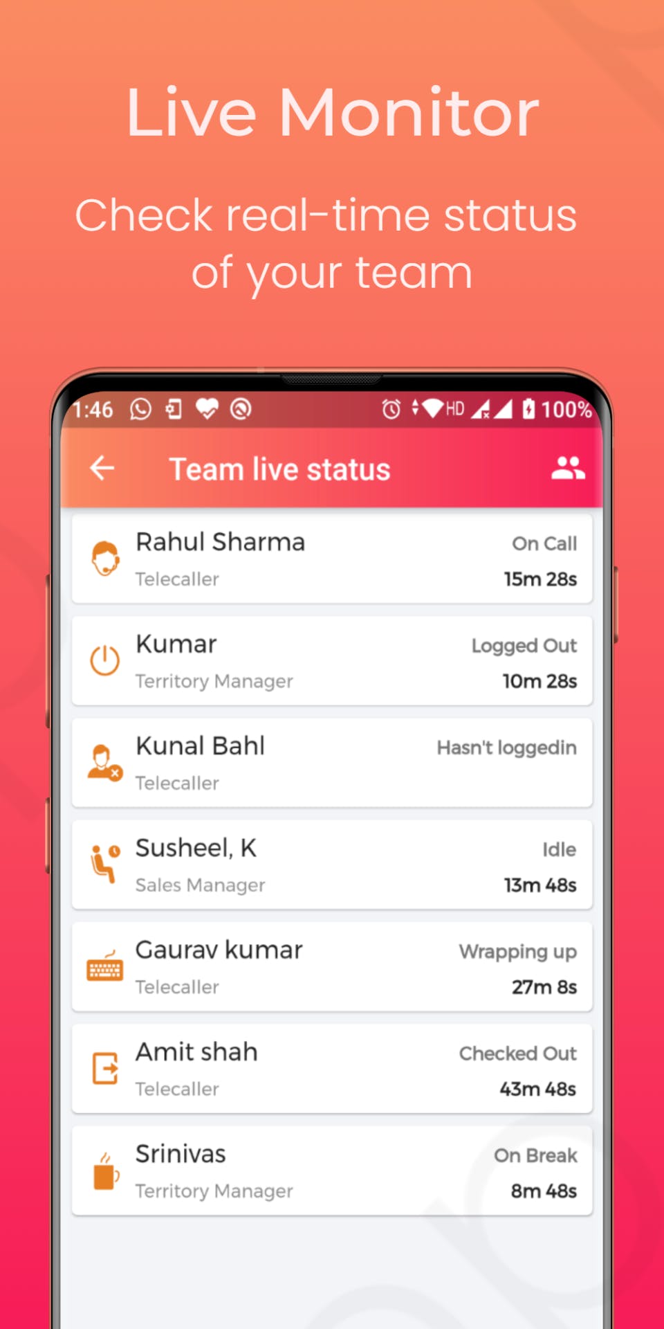 Call Management CRM Screenshot 3