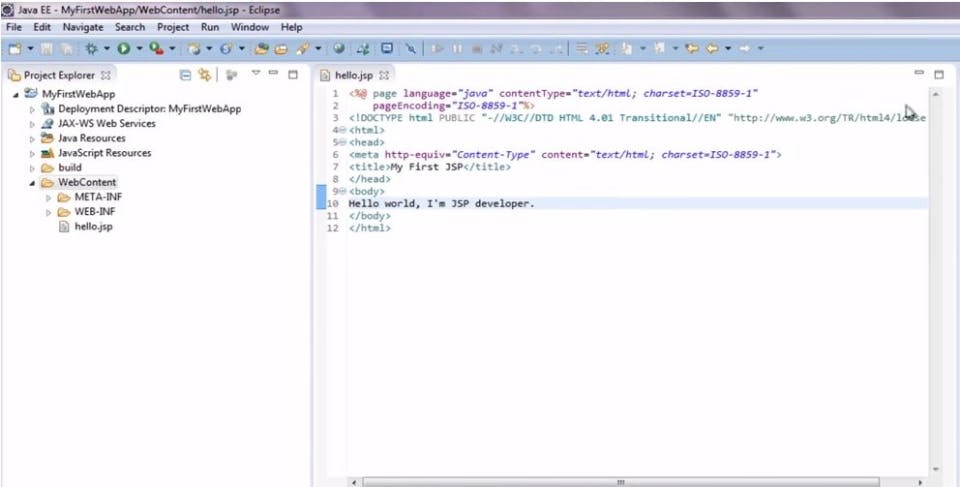 Eclipse Web Tools Platform Screenshot 1