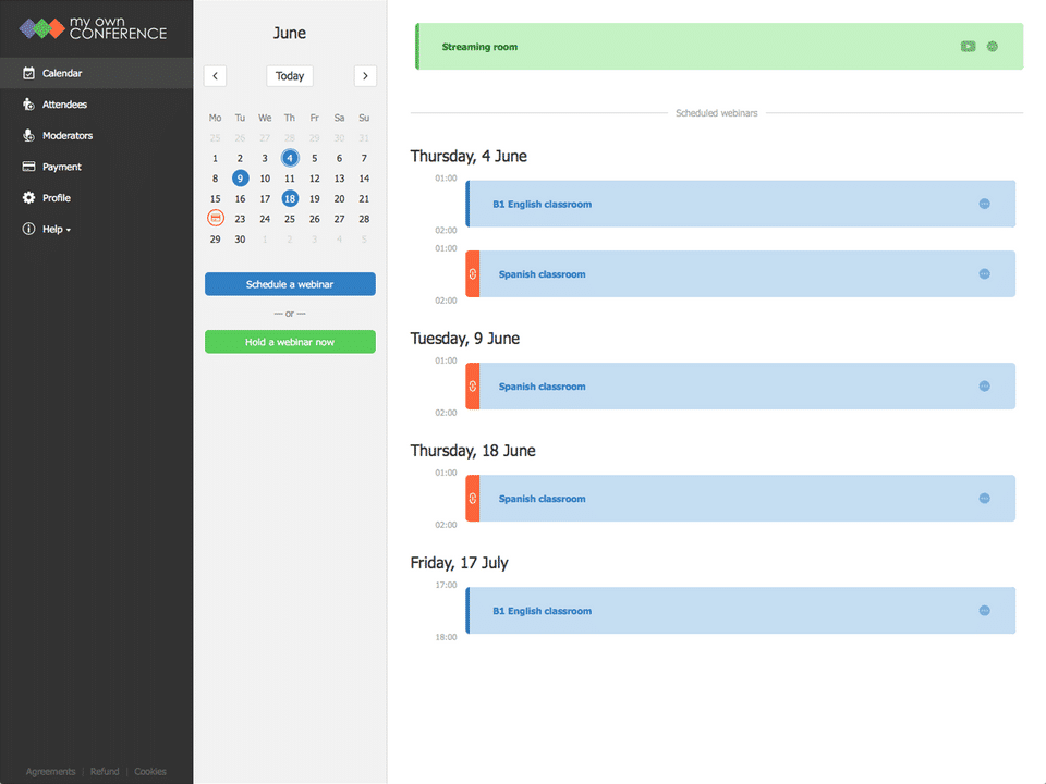 MyOwnConference Screenshot 3