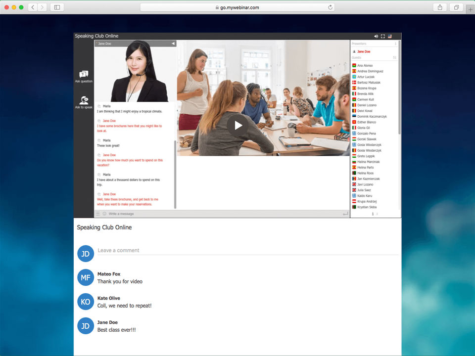 MyOwnConference Screenshot 4