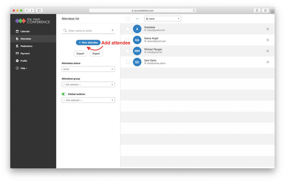 MyOwnConference Screenshot 6