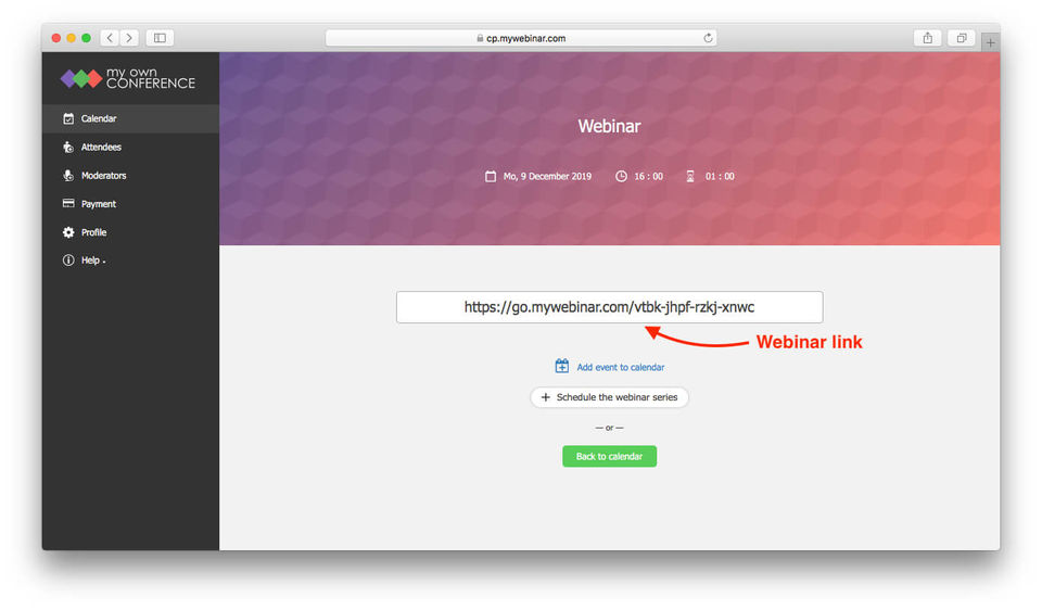 MyOwnConference Screenshot 8