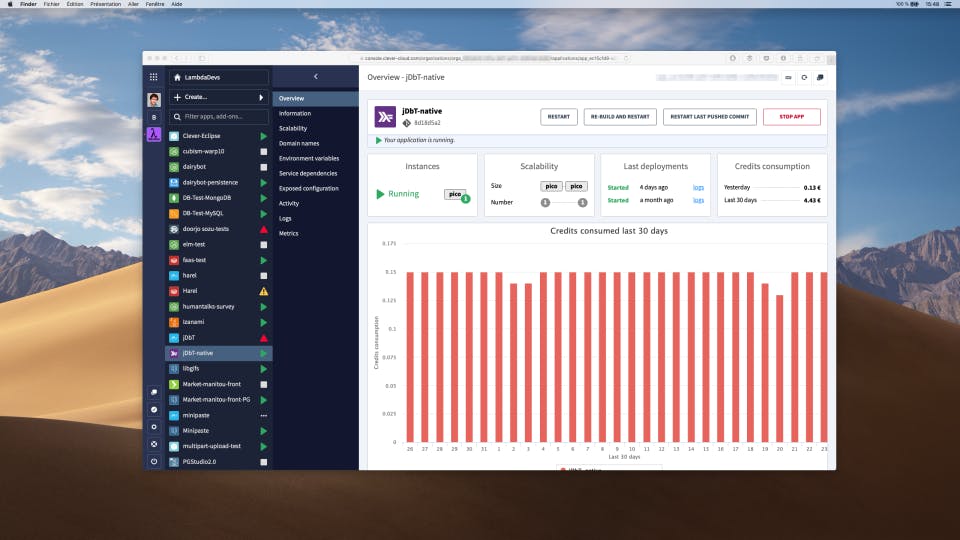 Clever Cloud Screenshot 1