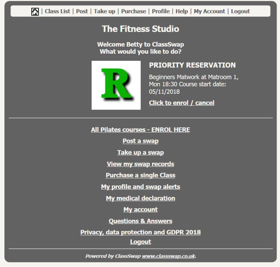 ClassSwap Screenshot 1