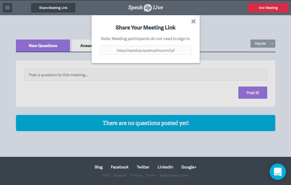 SpeakUp Live Screenshot 1