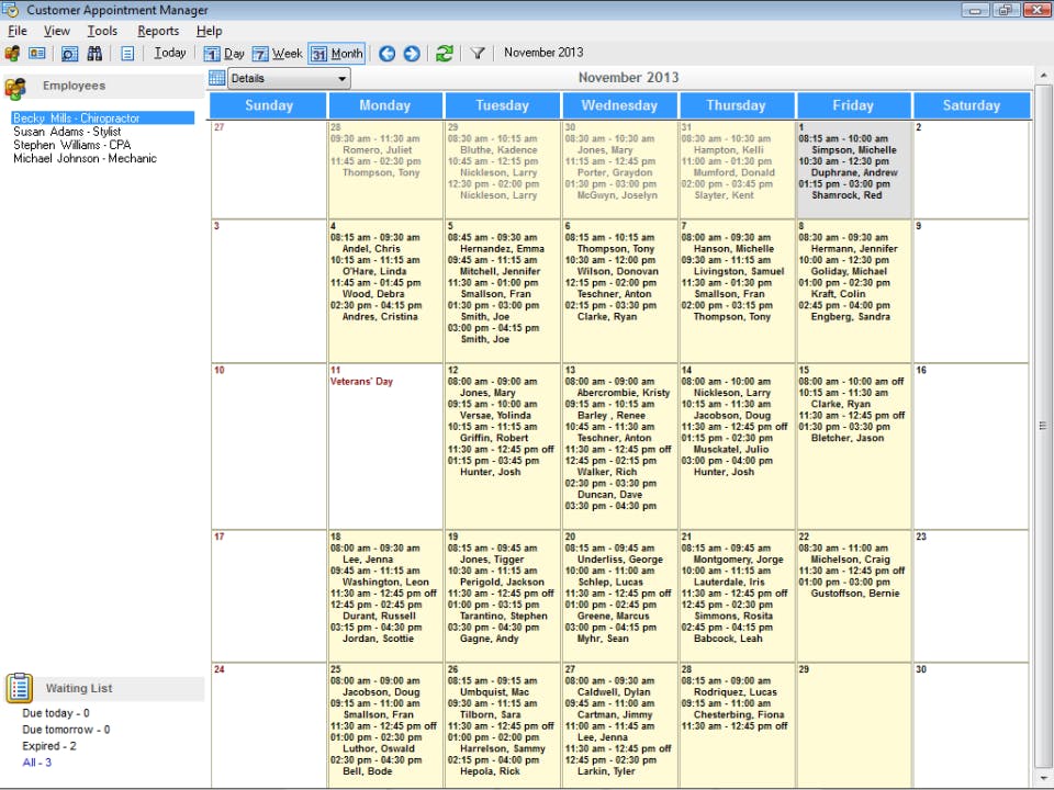 Customer Appointment Manager Screenshot 4