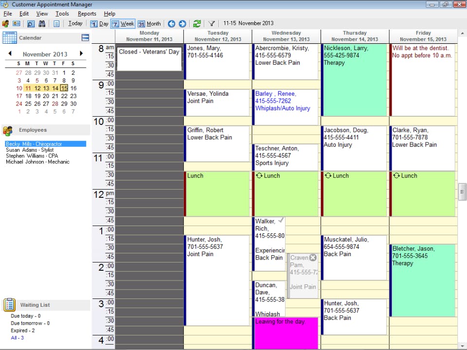 Customer Appointment Manager Screenshot 5