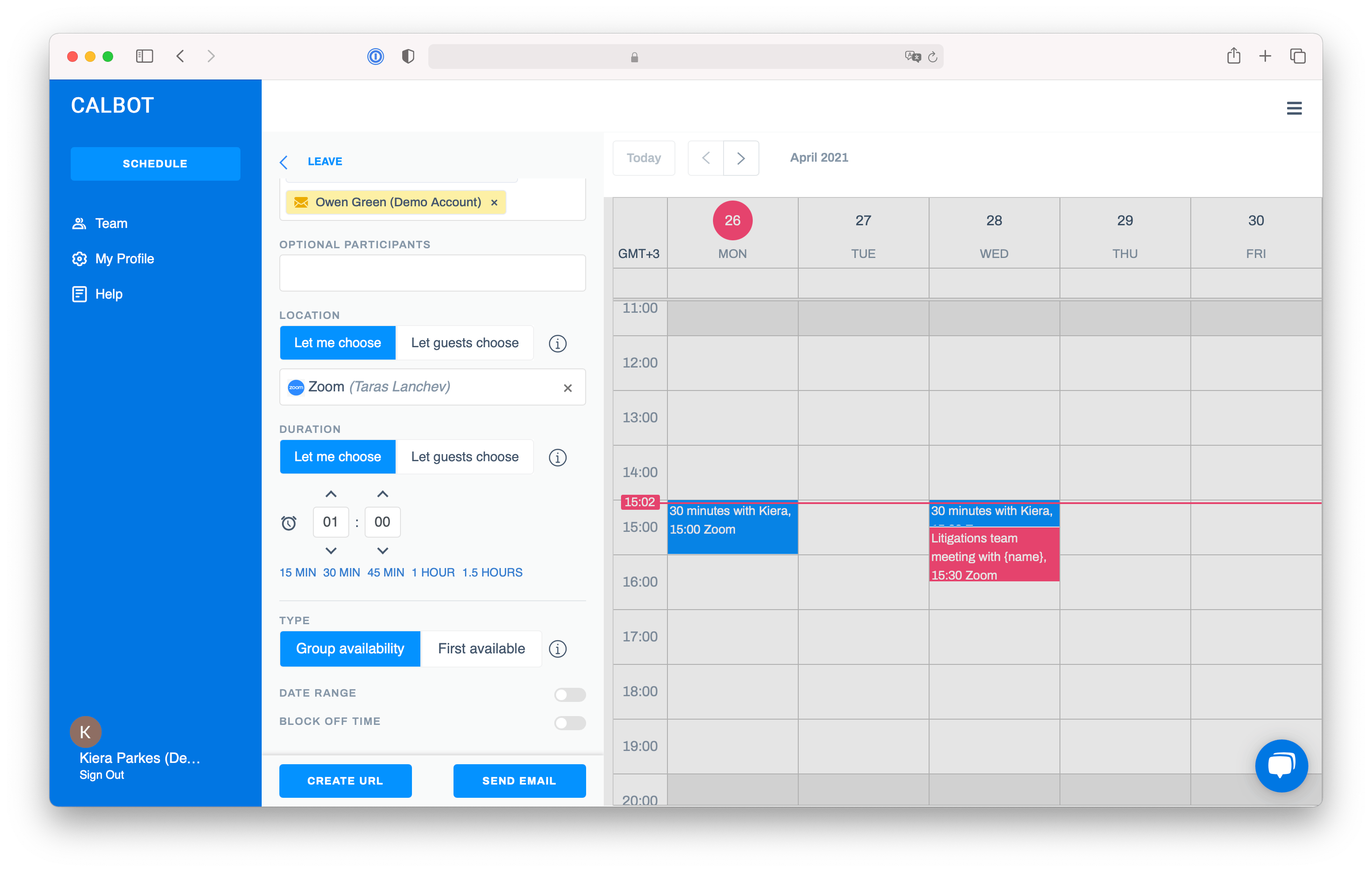 Calbot Screenshot 2