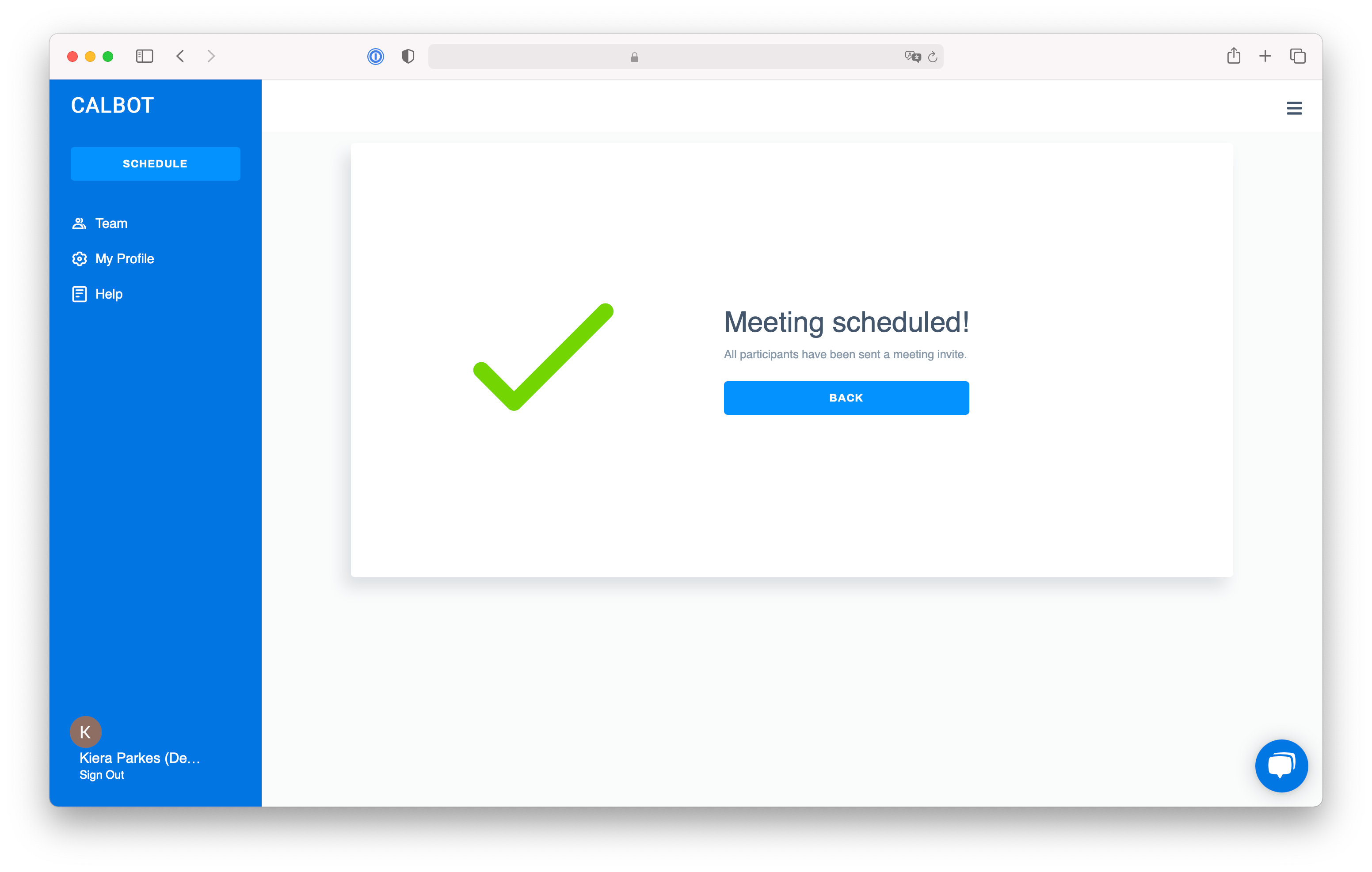 Calbot Screenshot 3