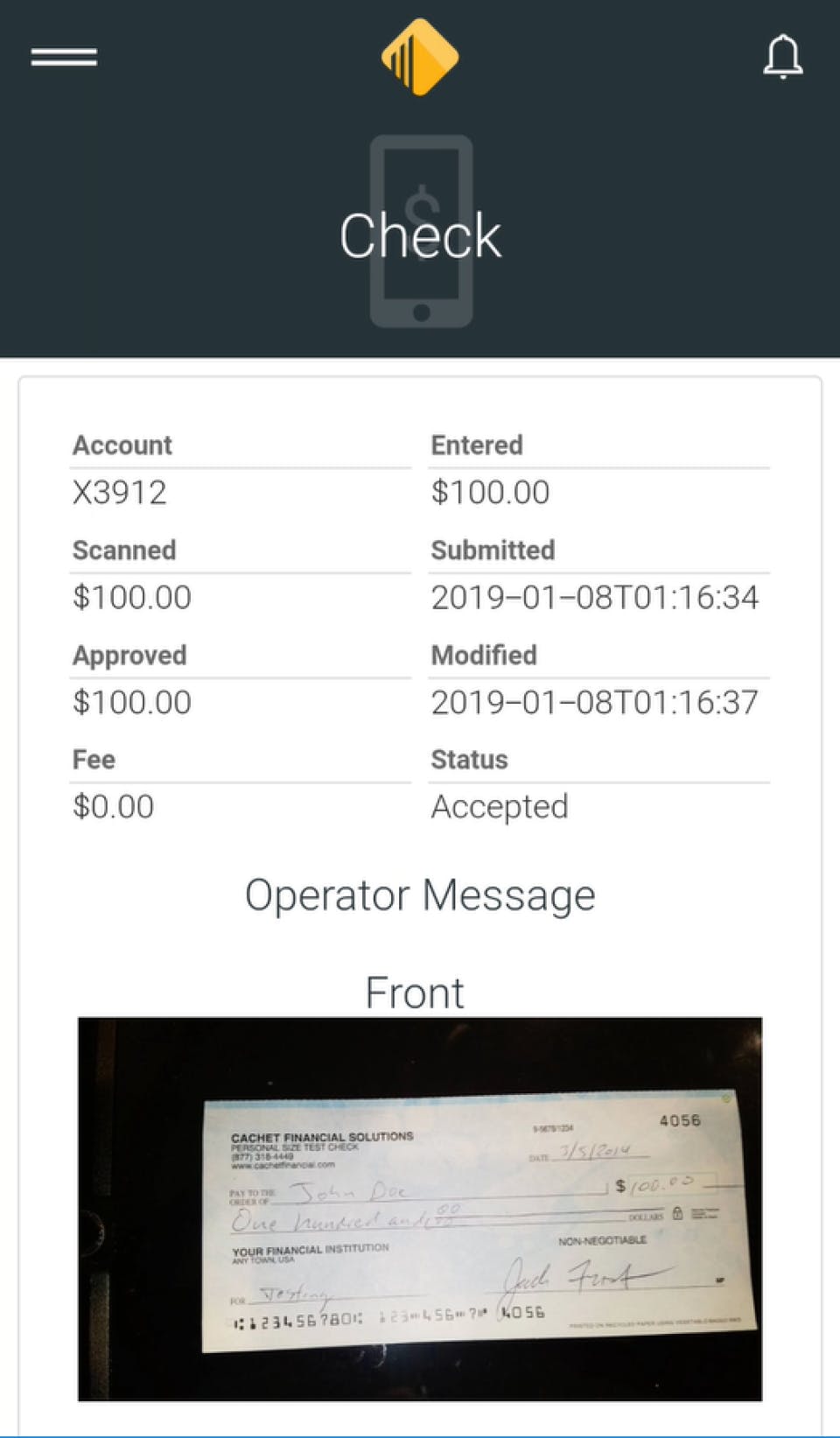 eBanking Screenshot 3