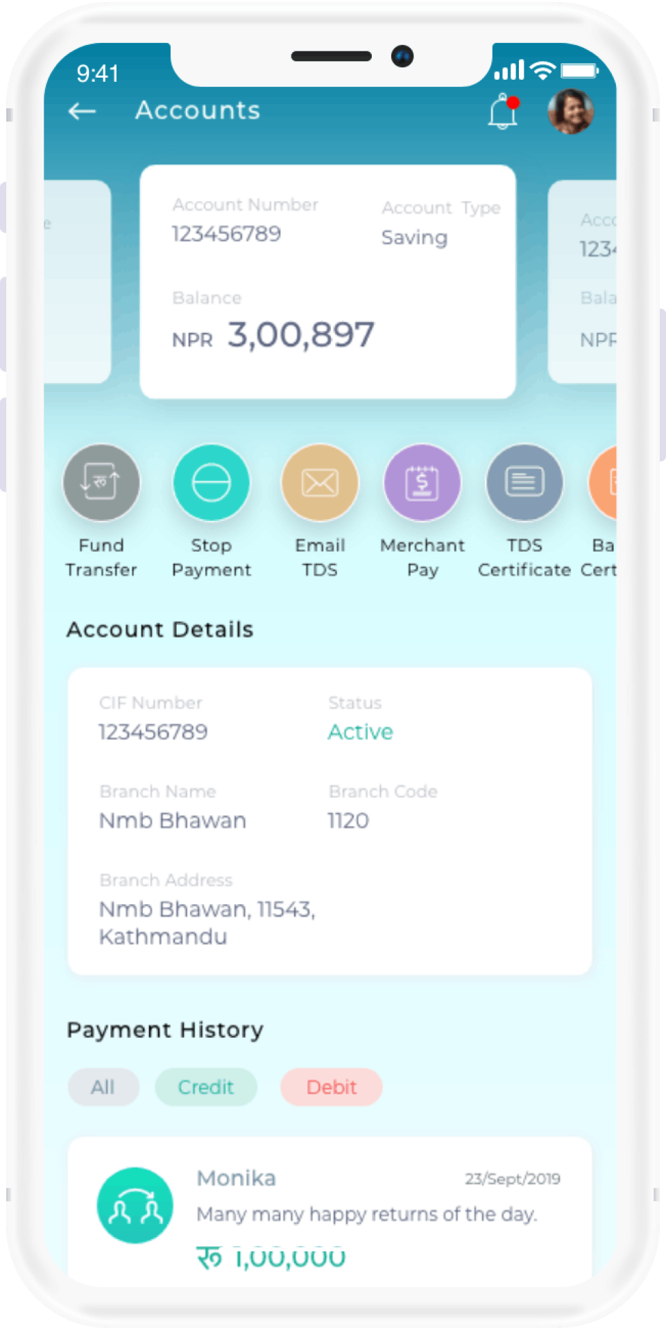 PayNet Banking Platform Screenshot 2