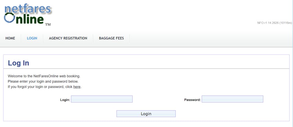 Netfares Online Screenshot 2