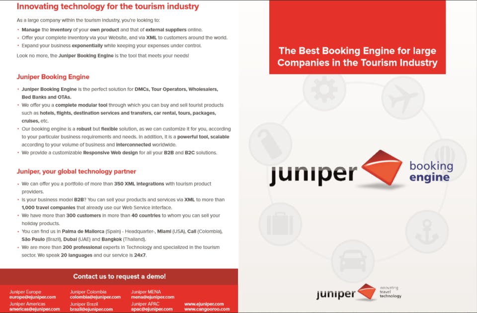 Juniper Booking Engine Screenshot 1