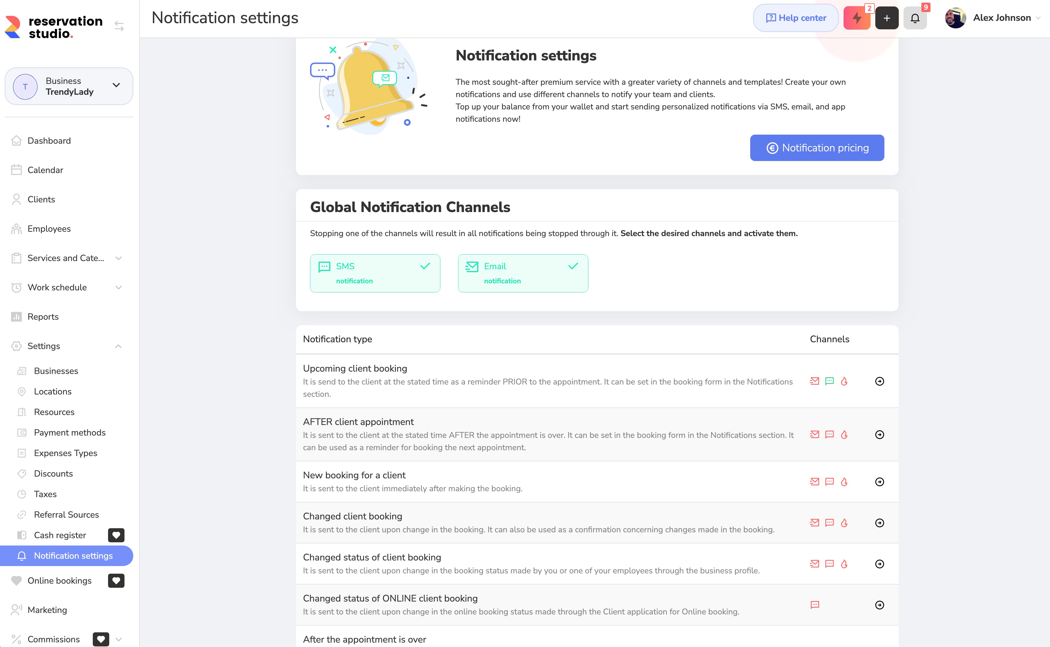 Reservation.Studio Screenshot 2