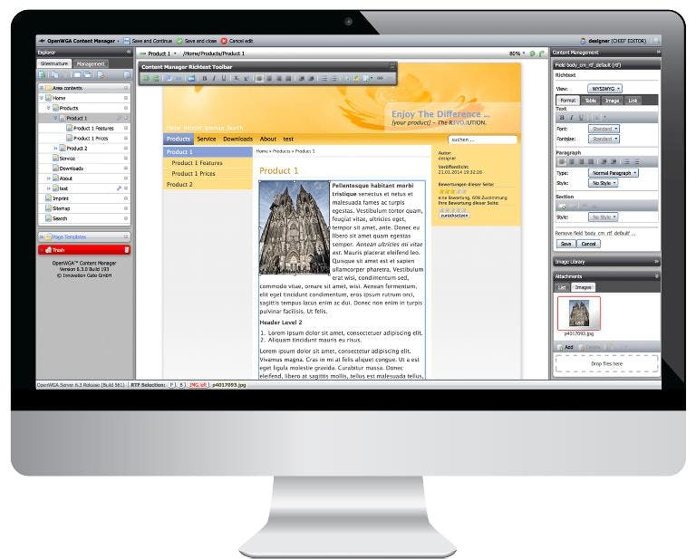 OpenWGA Screenshot 1