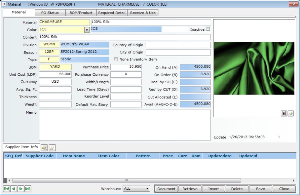FashionFlow Apparel ERP Screenshot 1