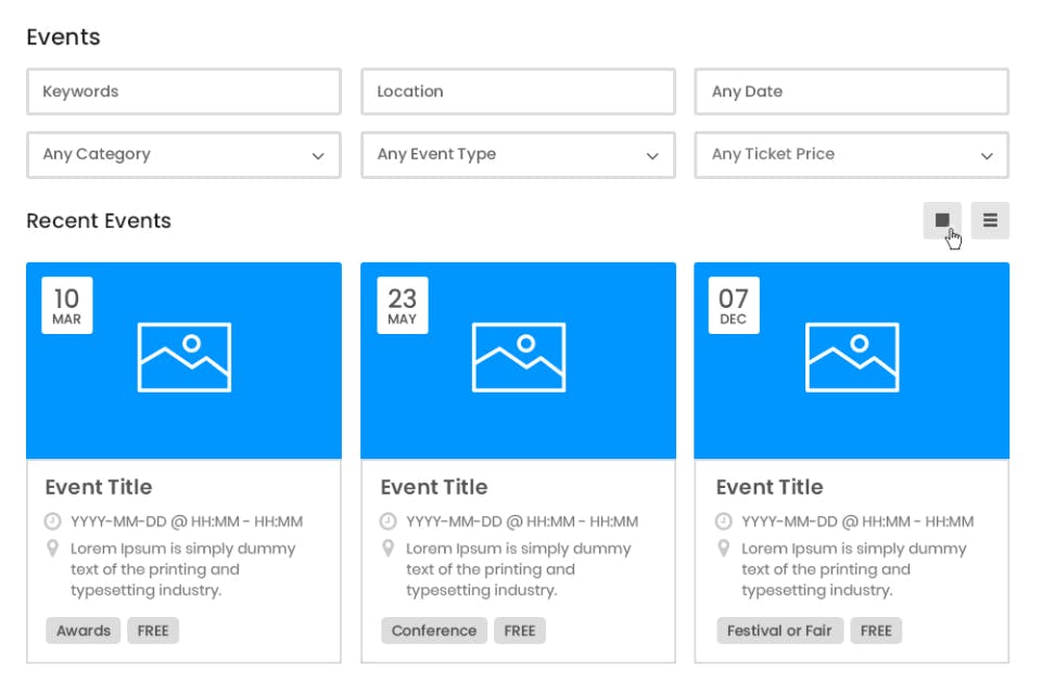 WP Event Manager Screenshot 1