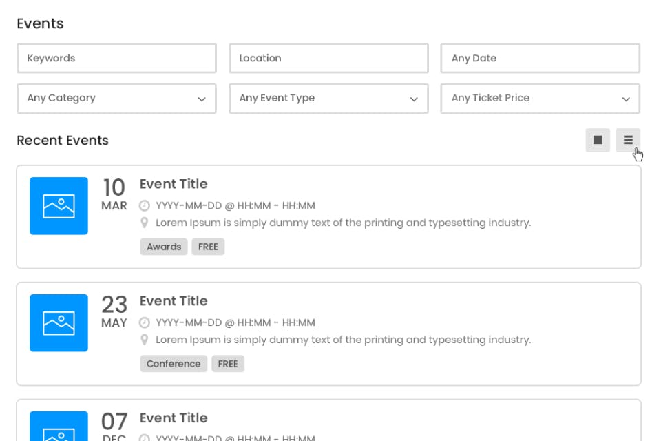 WP Event Manager Screenshot 2