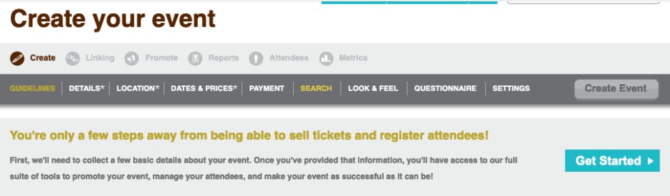 Brown Paper Tickets Screenshot 2