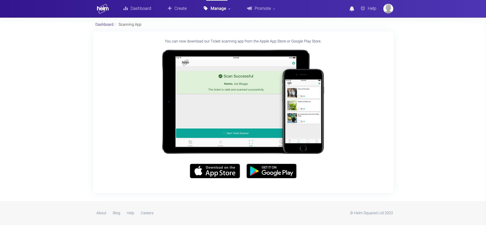 Helm Tickets Screenshot 3
