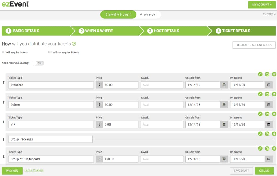 ezEvent Screenshot 2