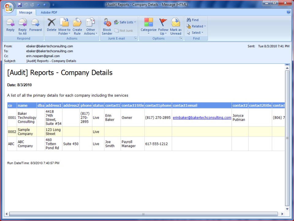 Payroll Audit System Screenshot 2
