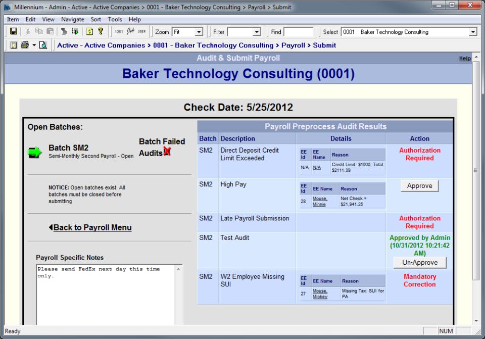 Payroll Audit System Screenshot 4