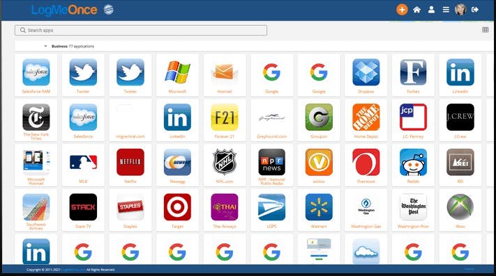 LogMeOnce Screenshot 2