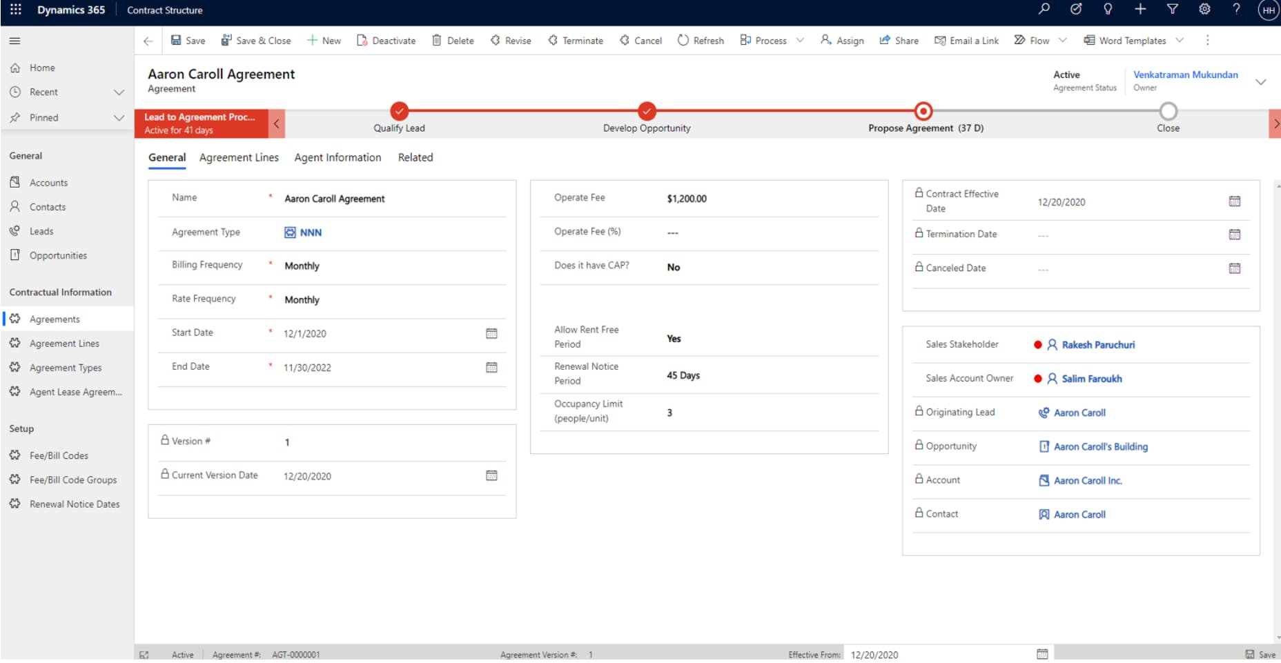 Asset Agreement Management Screenshot 2