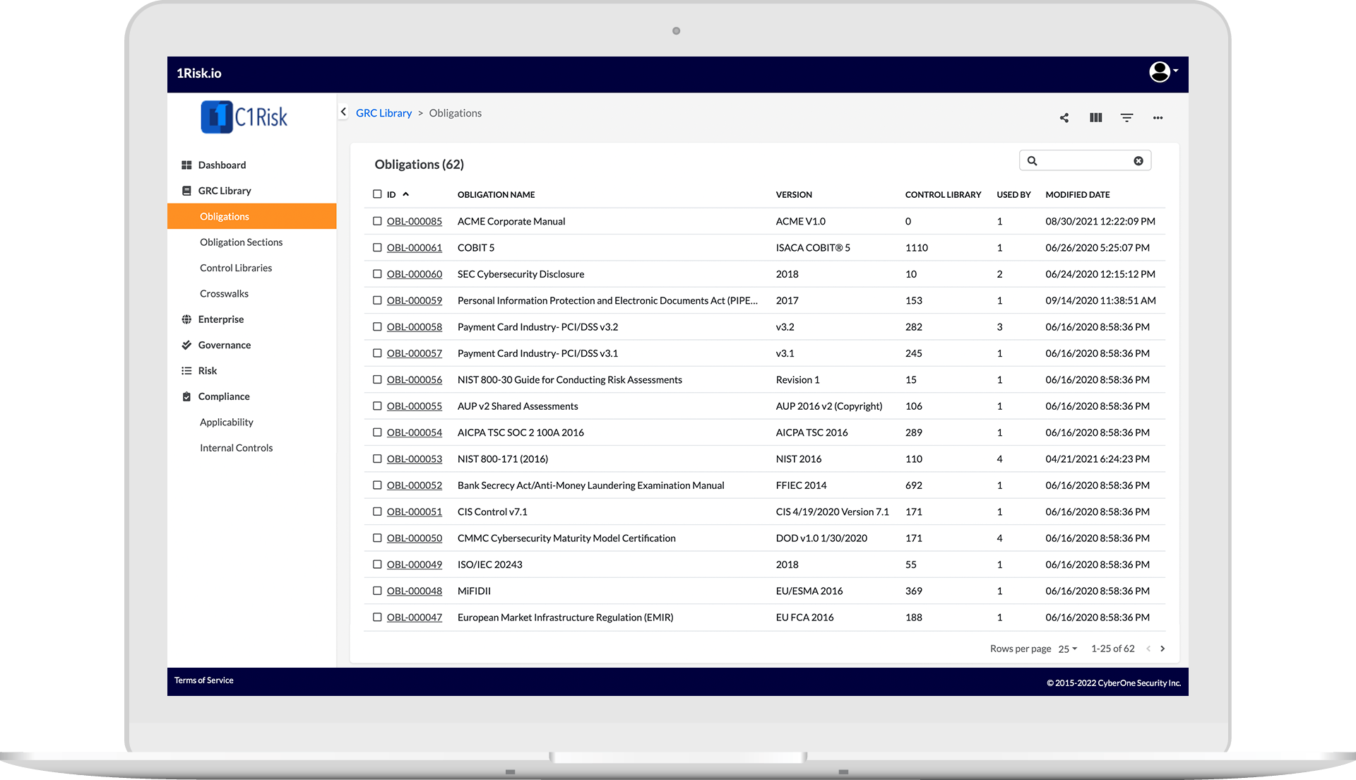 C1Risk Screenshot 3