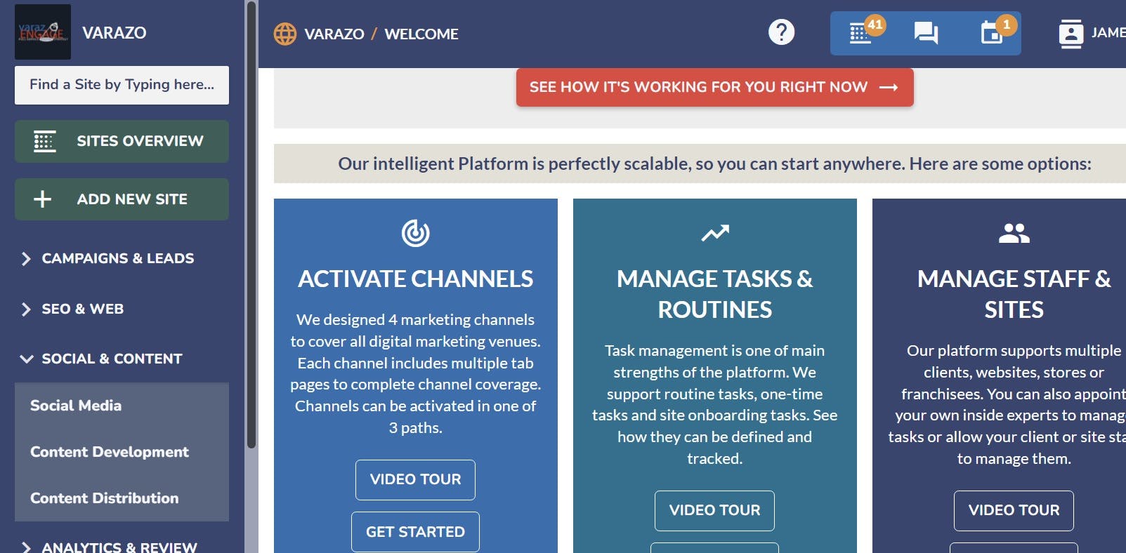 Varazo Engage Screenshot 1