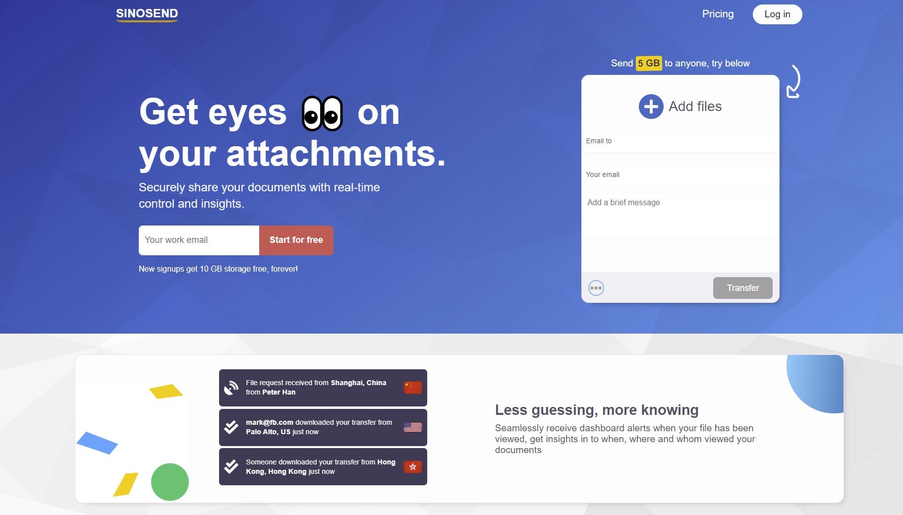 Sinosend Screenshot 1