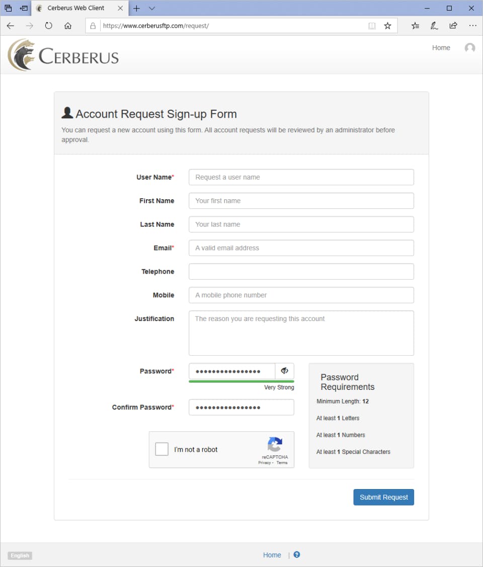 Cerberus FTP Server Screenshot 5