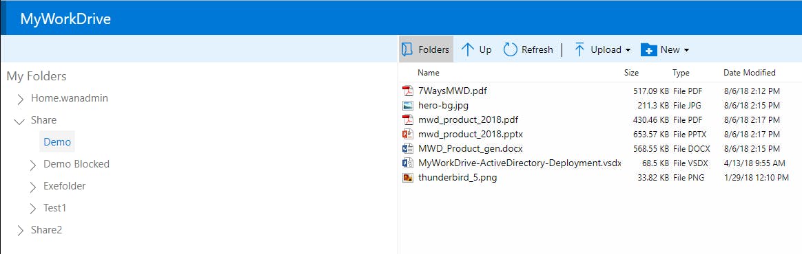 MyWorkDrive Screenshot 2